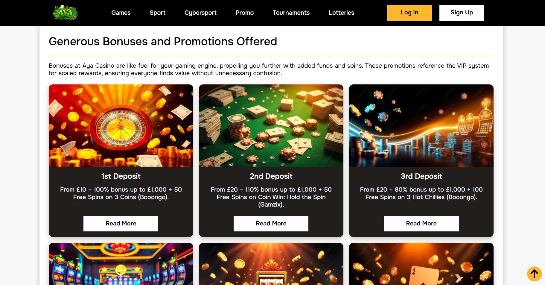 Aya Casino screenshot 3