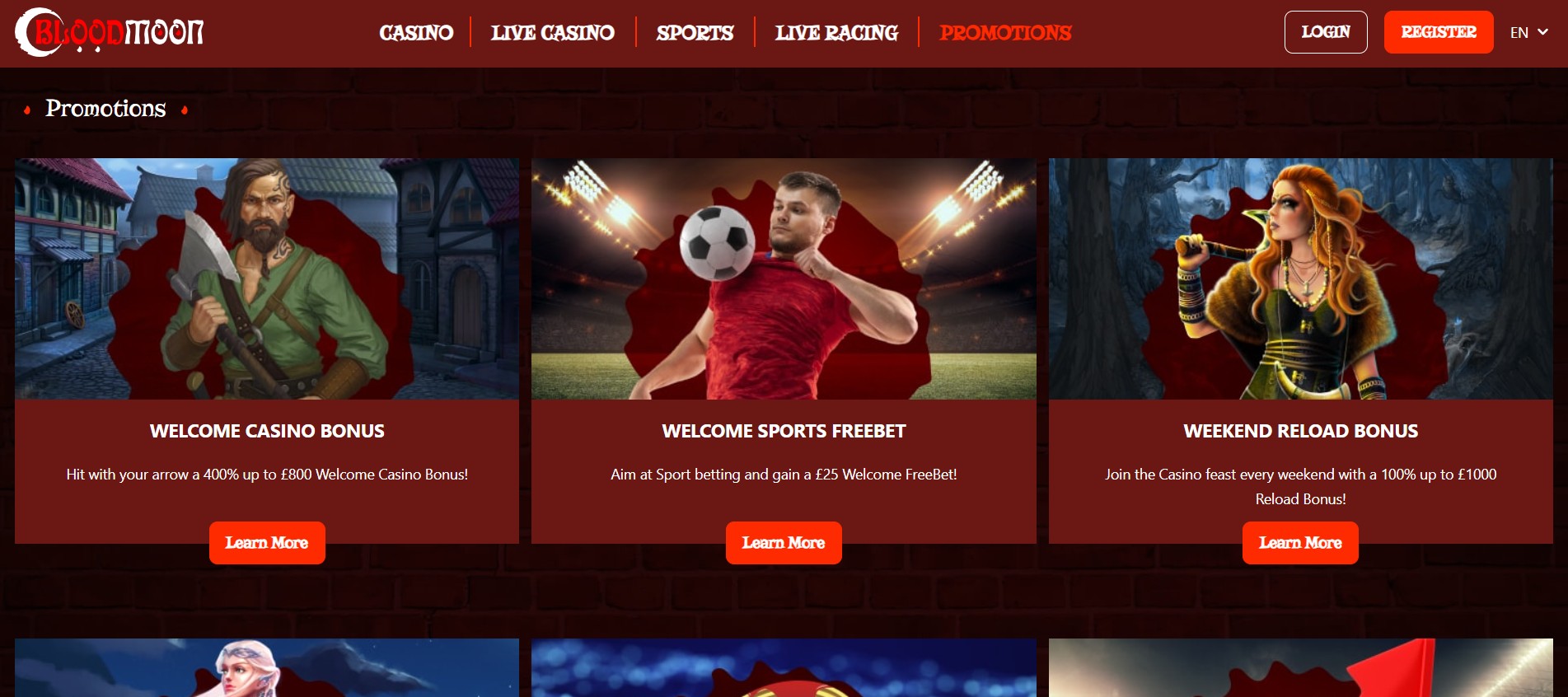 Blood Moon Casino screenshot 3