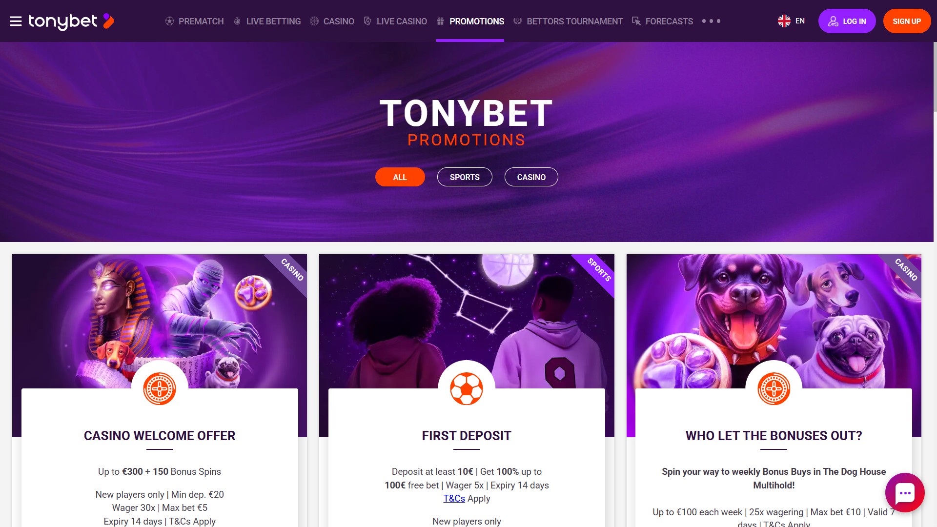 TonyBet screenshot 3