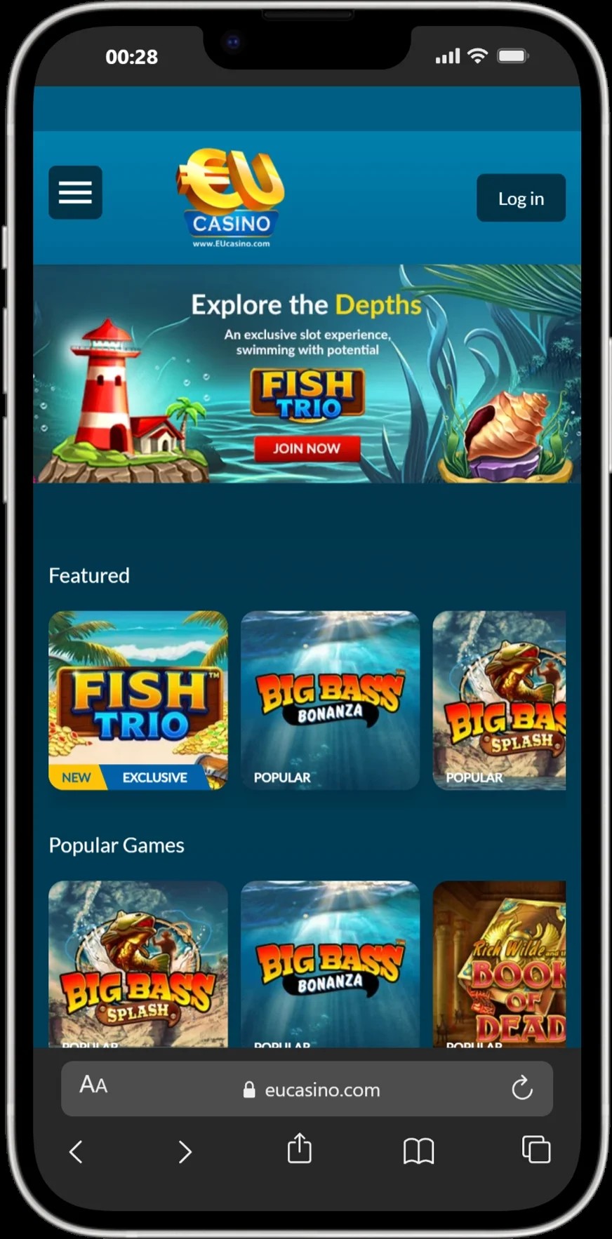 EUcasino screenshot 4
