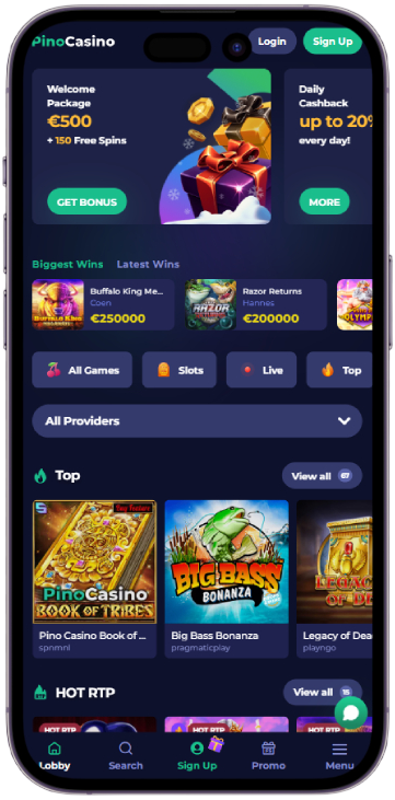 PinoCasino screenshot 4