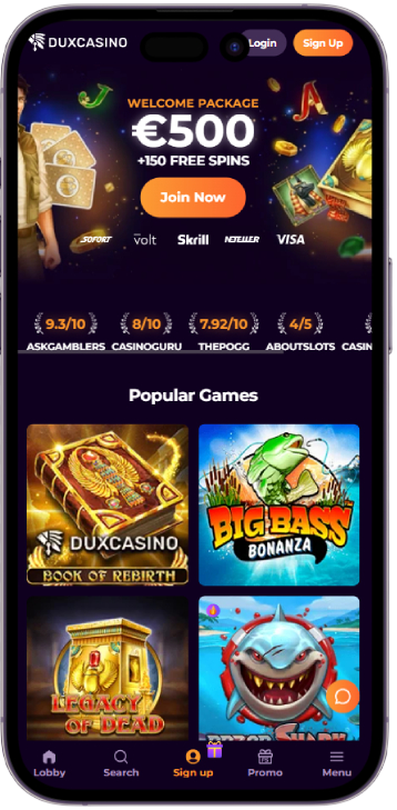 DuxCasino screenshot 4