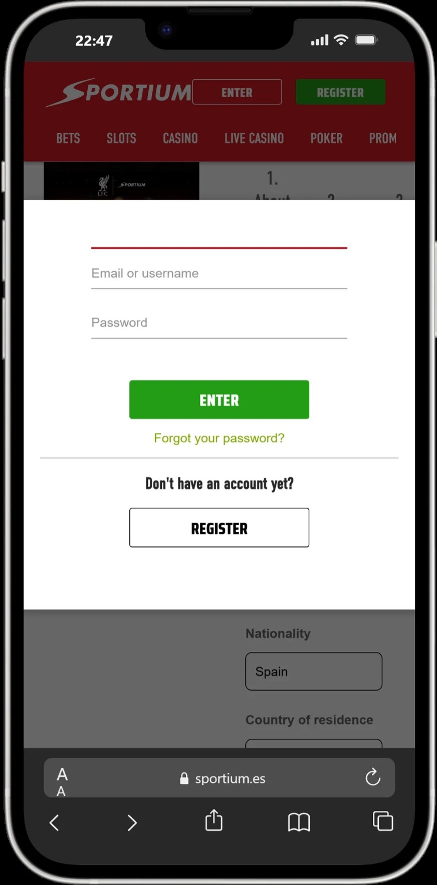 Sportium screenshot 6