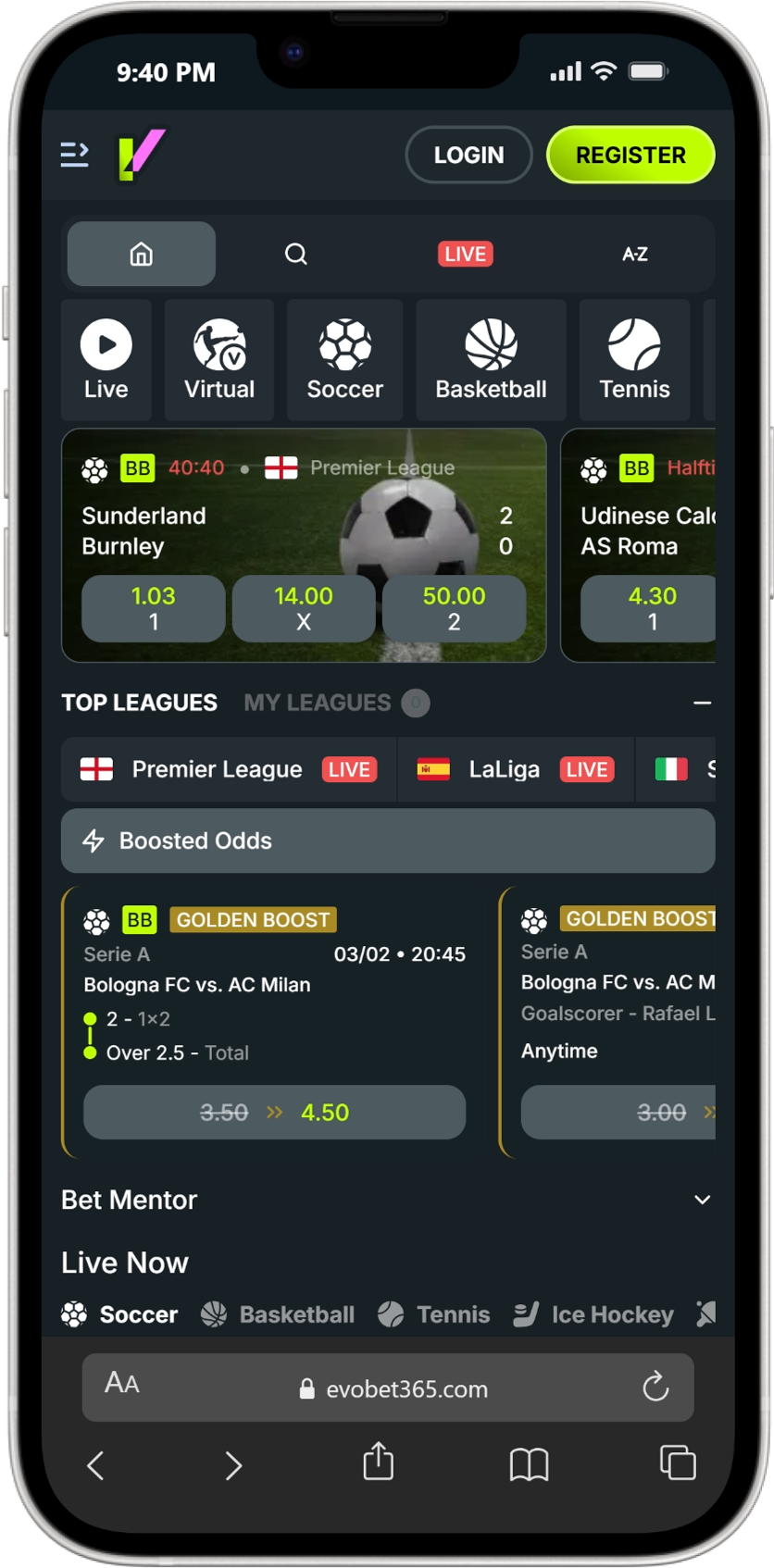 Evobet screenshot 5