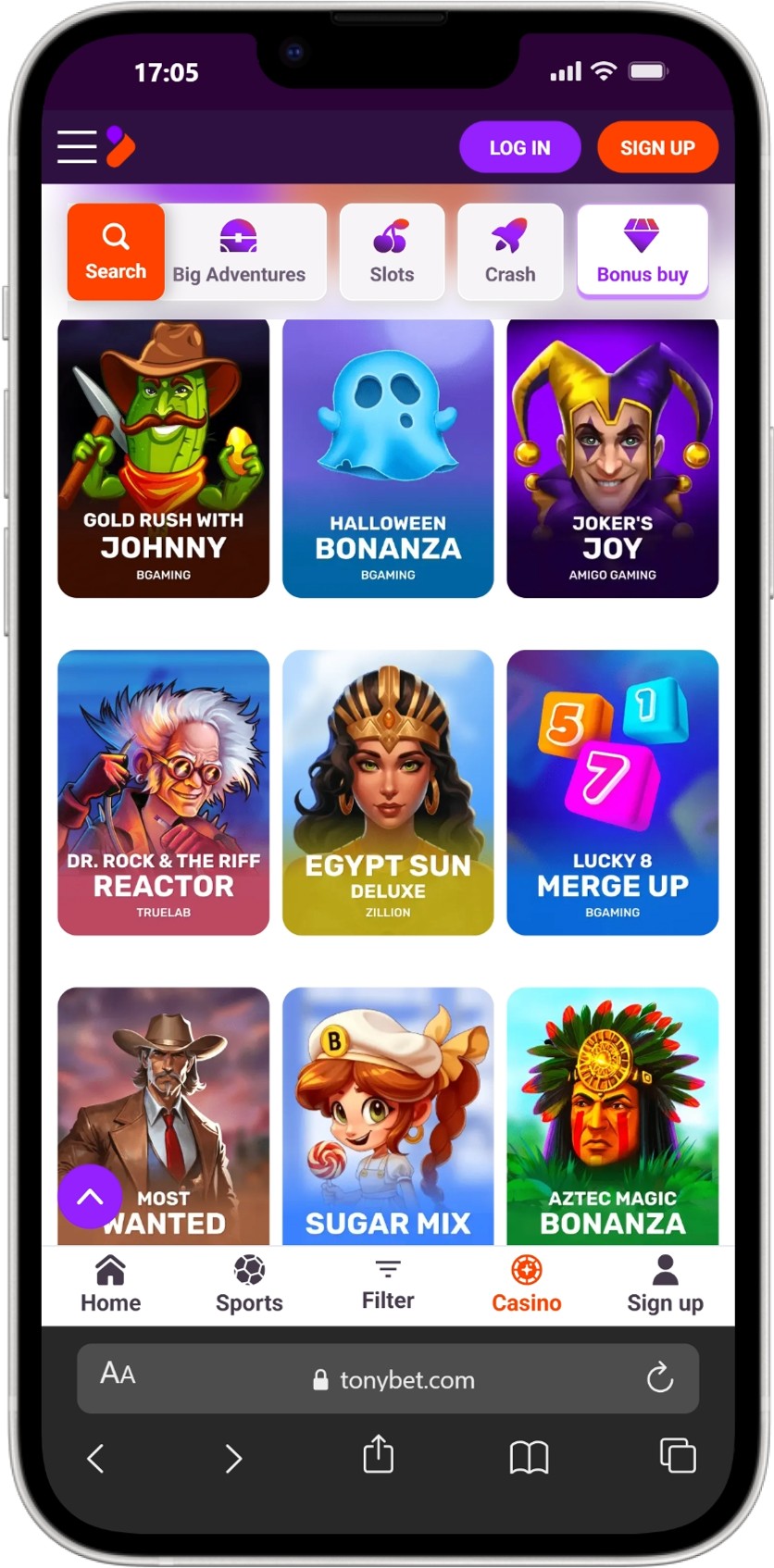 TonyBet screenshot 5
