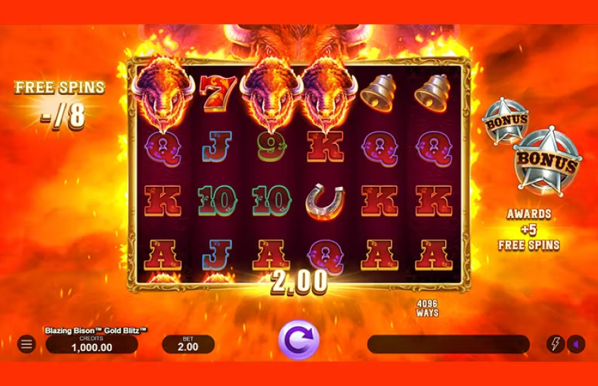 Blazing Bison Gold Blitz Slot Review and Demo Play