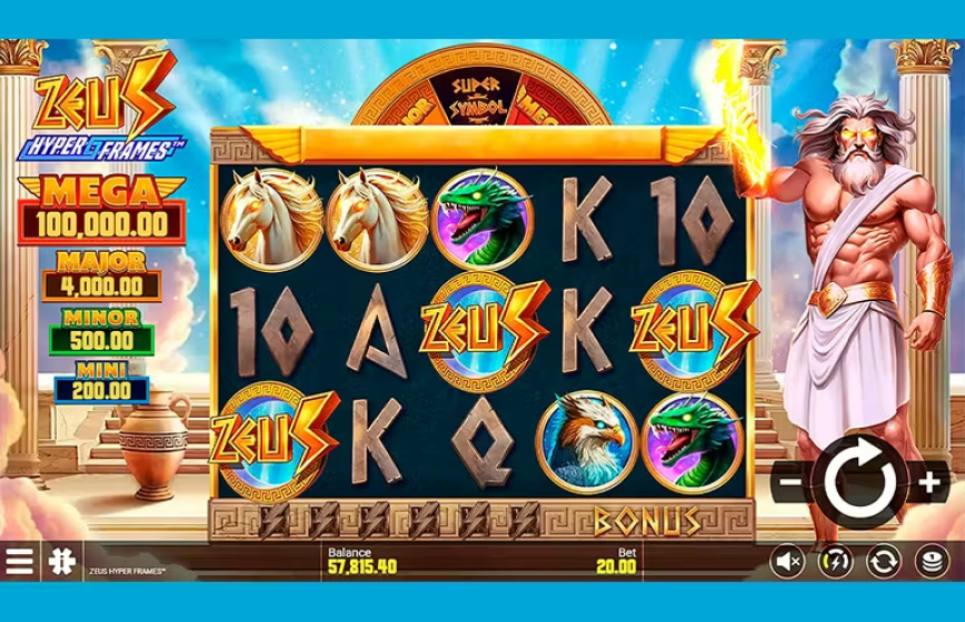Zeus Hyper Frames Slot Review and Demo Play