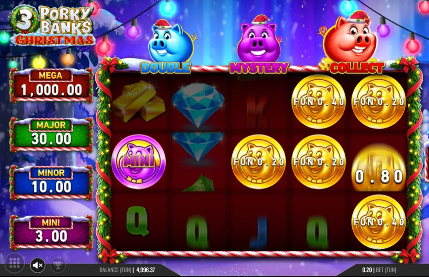 3 Porky Banks Christmas Slot Review and Demo Play