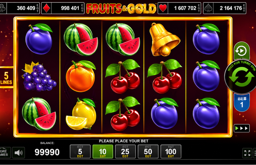 Fruits & Gold Slot Review and Demo Play