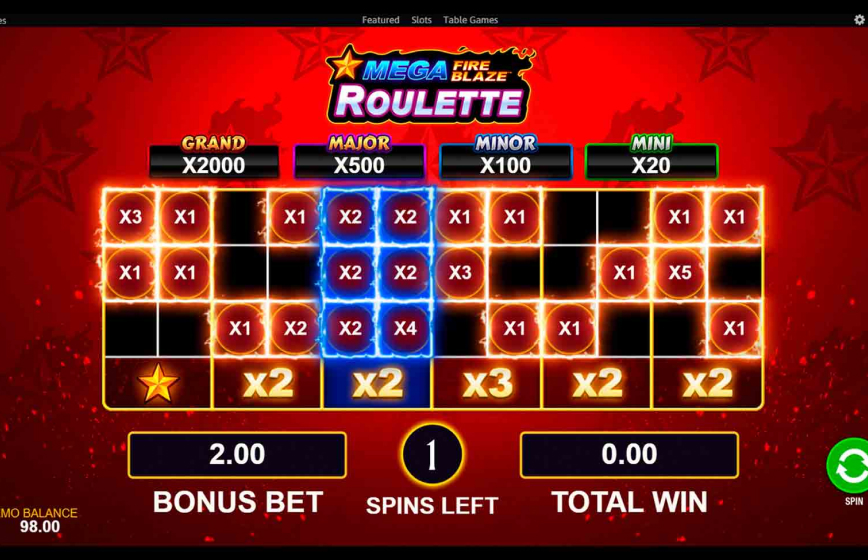 Mega Fire Blaze Roulette Live Slot Review and Demo Play