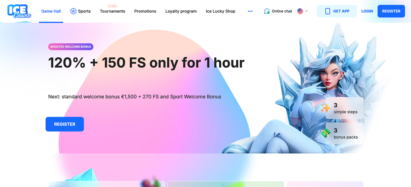ICE Casino screenshot 1