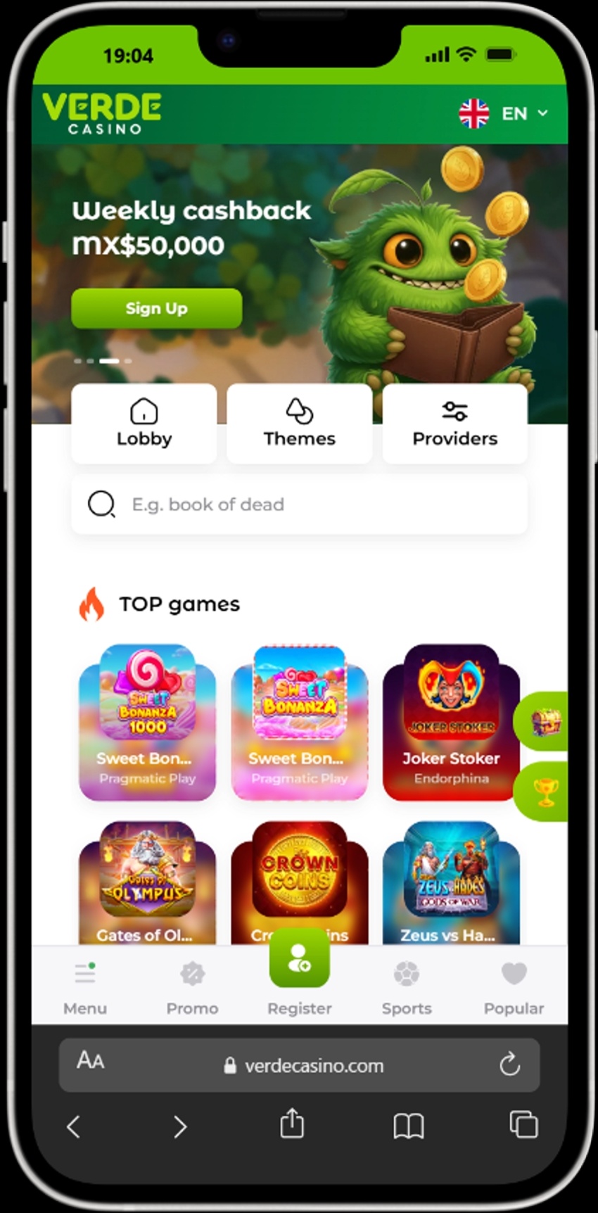 Verde Casino screenshot 4
