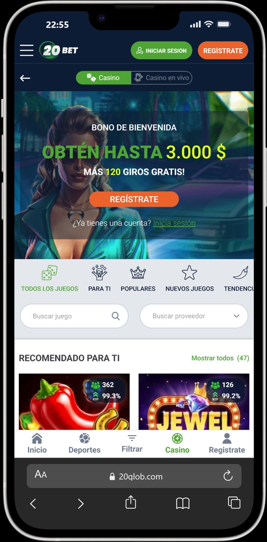 20Bet screenshot 4