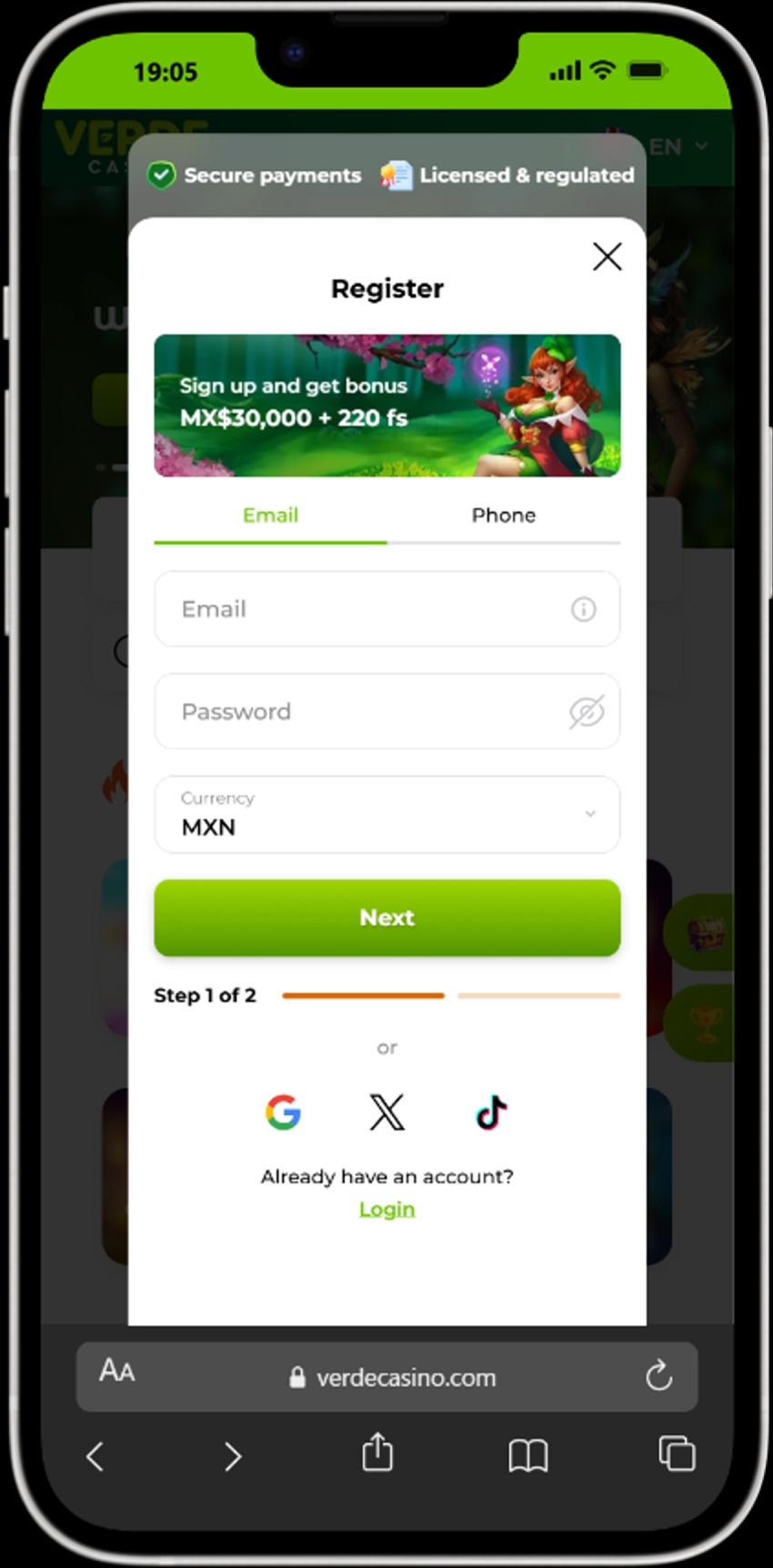 Verde Casino screenshot 6
