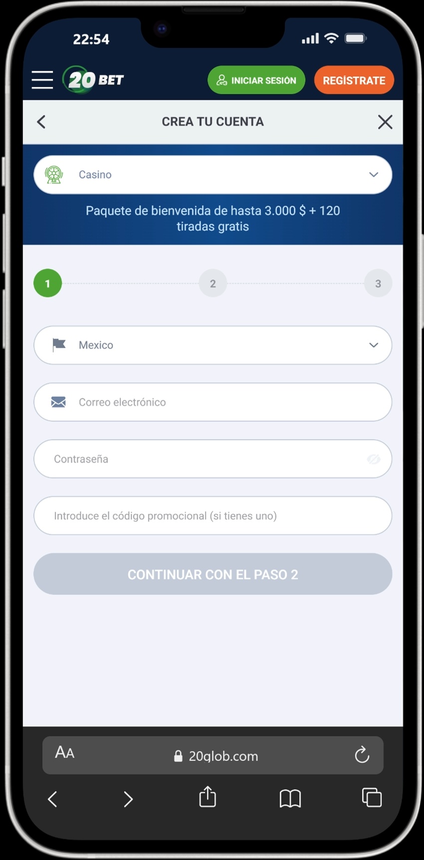 20Bet screenshot 6