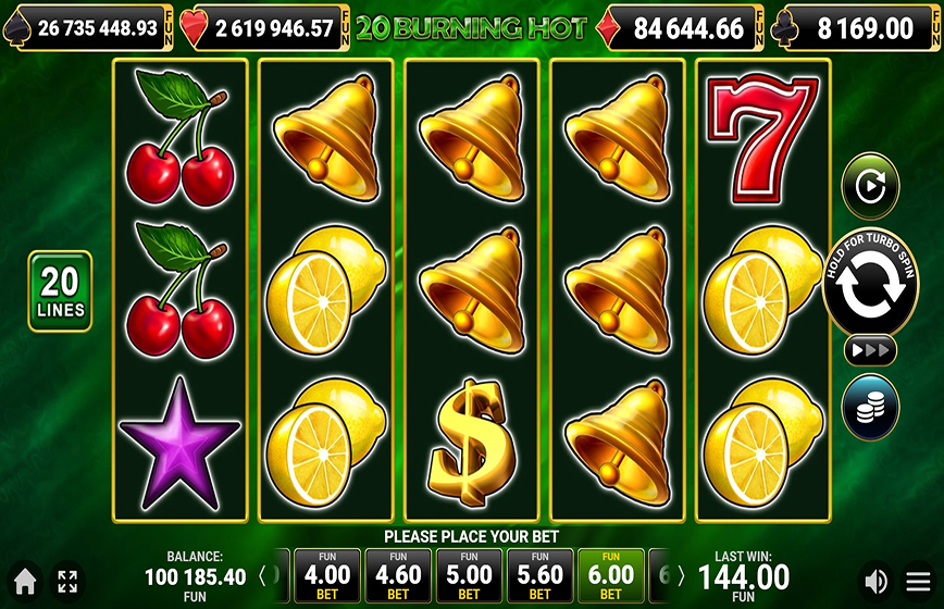 20 Burning Hot Slot Review and Demo Play