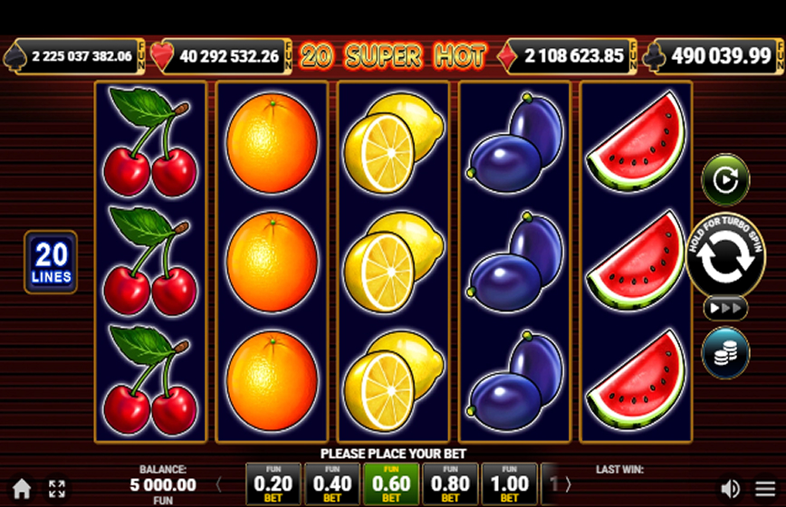 20 Super Hot Slot Review and Demo Play