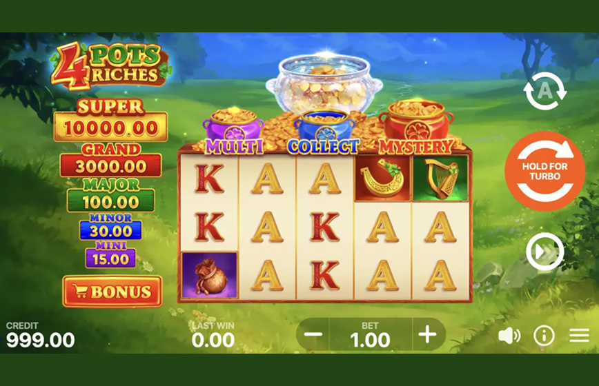 4 Pots Riches Hold And Win Slot Review and Demo Play