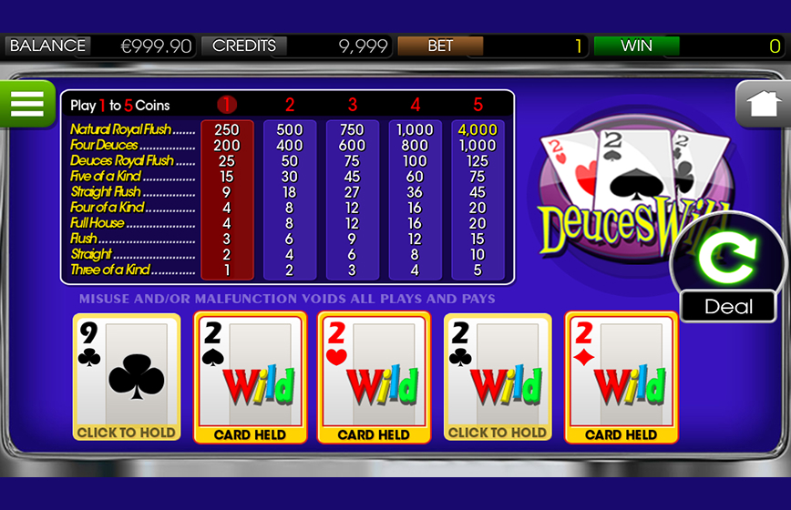 Deuces Wild Slot Review and Demo Play
