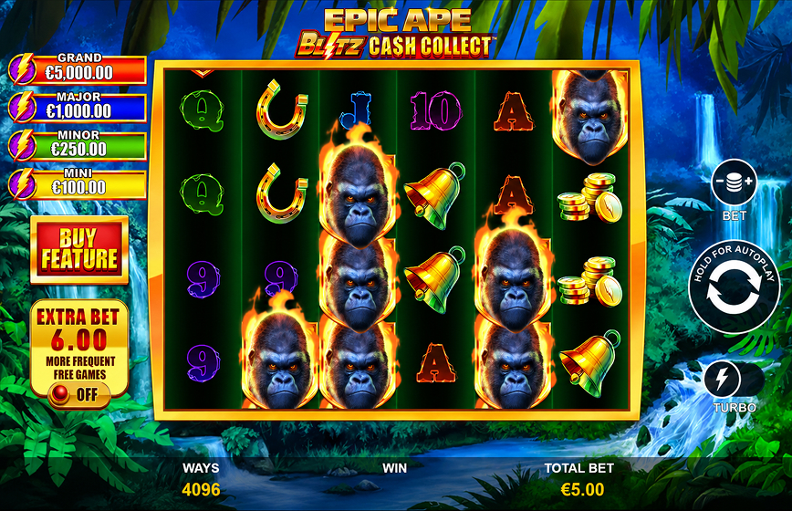 Epic Ape: Blitz Cash Collect Slot Review and Demo Play