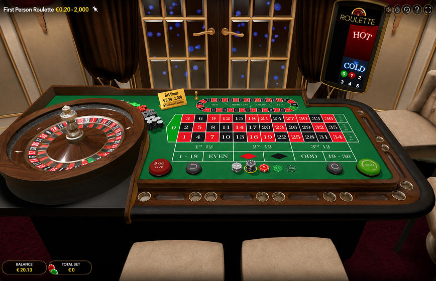 First Person Roulette Slot Review and Demo Play