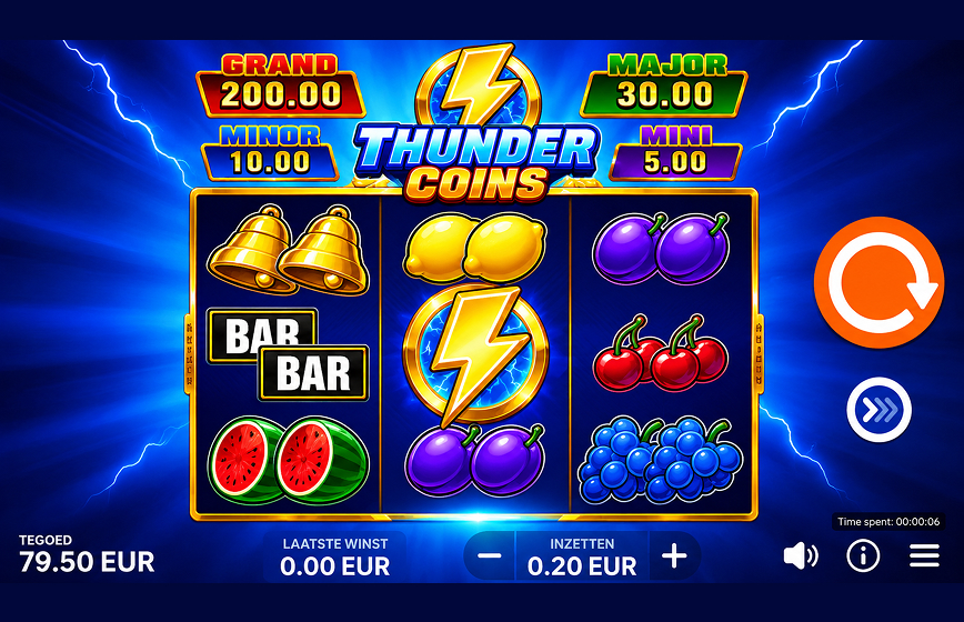 Thunder Coins Slot Review and Demo Play