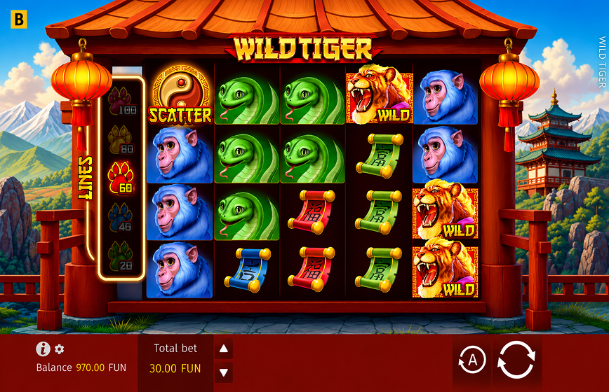Wild Tiger Slot Review and Demo Play
