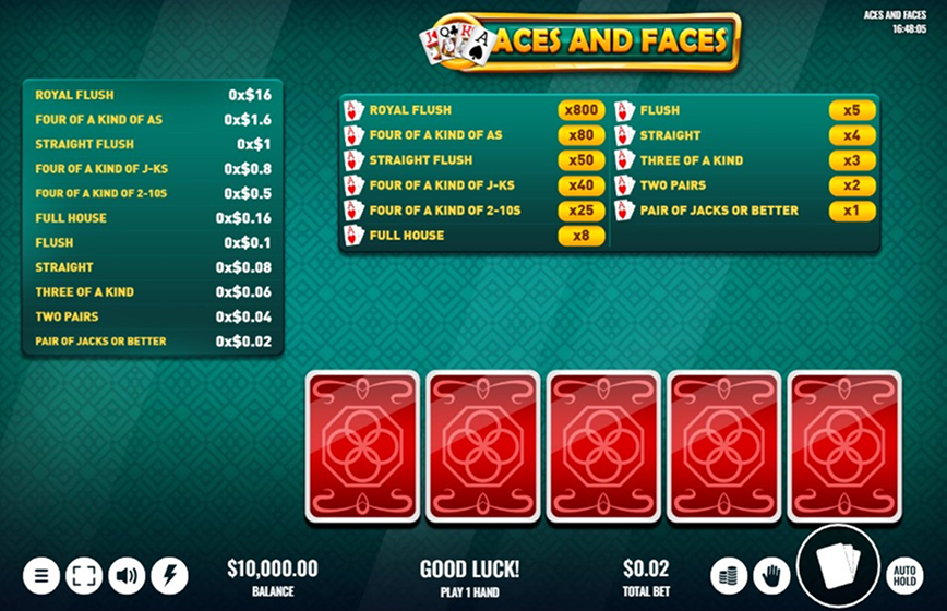 Aces And Faces Slot Review and Demo Play