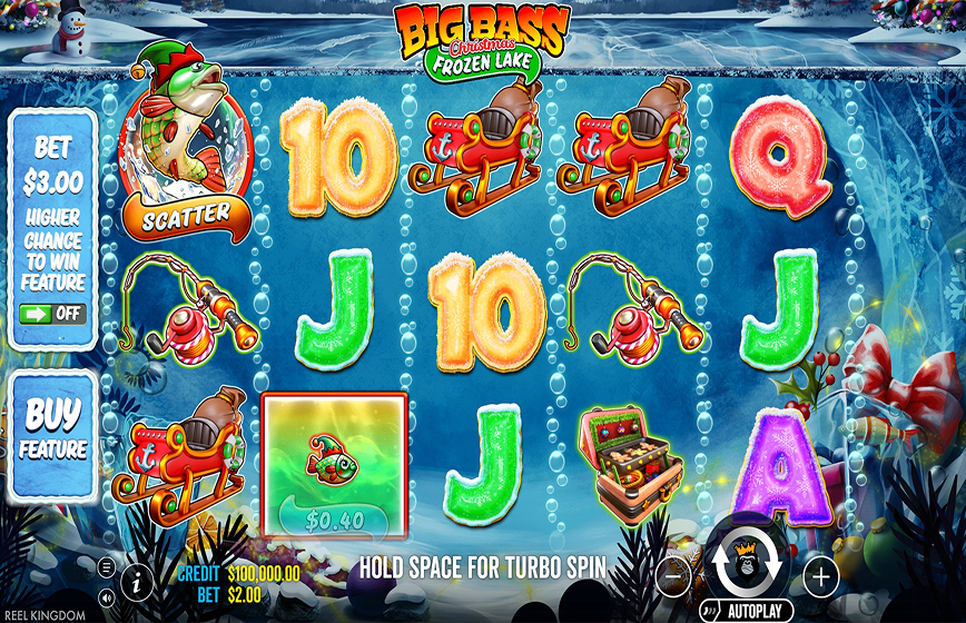 Big Bass Christmas Frozen Lake Slot Review and Demo Play