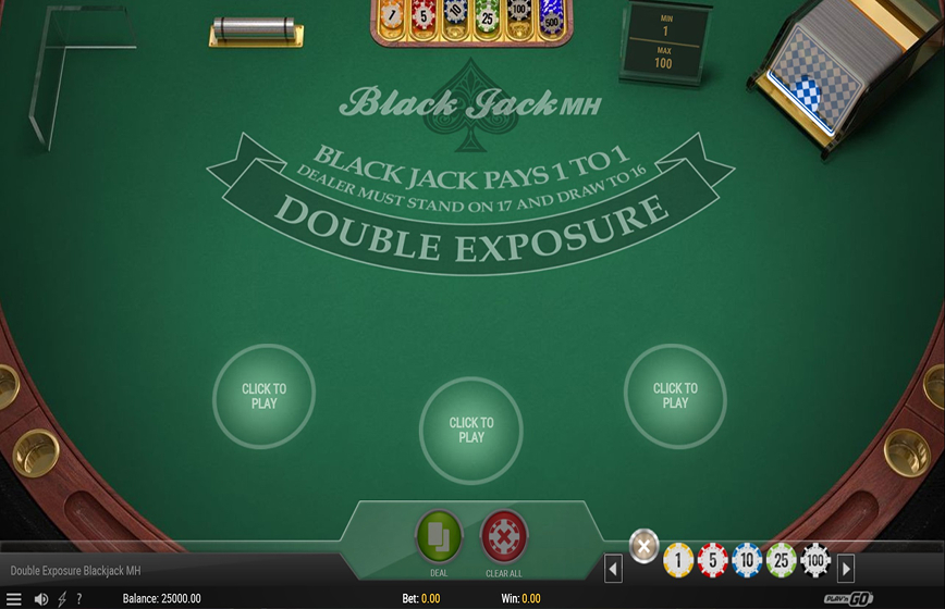 Blackjack MH Double Exposure Slot Review and Demo Play