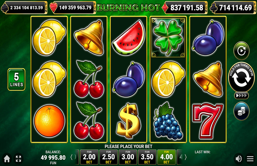 Burning Hot Slot Review and Demo Play