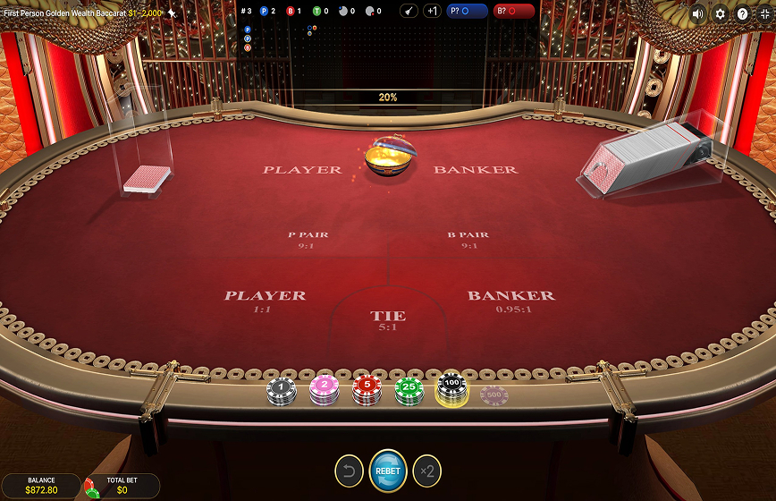 First Person Golden Wealth Baccarat Slot Review and Demo Play
