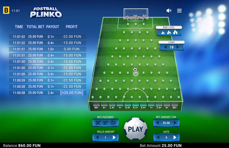 Football Plinko Slot Review and Demo Play