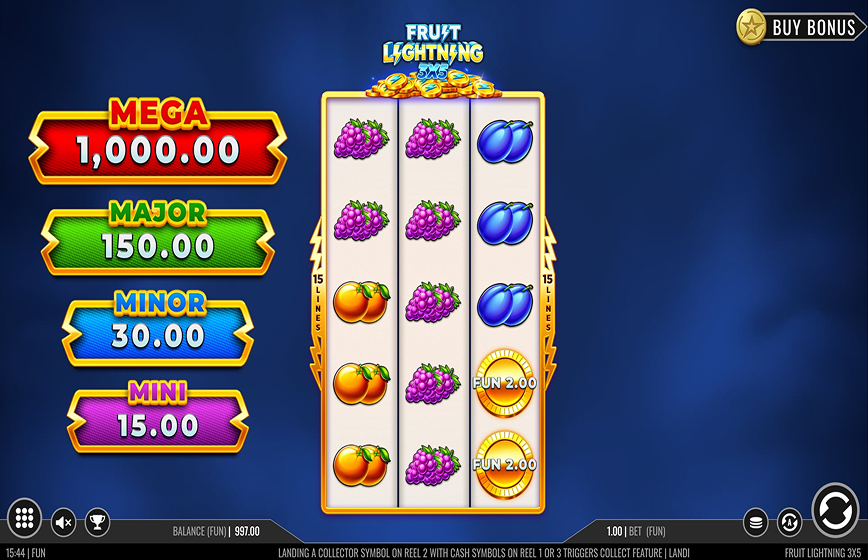 Fruit Lightning 3x5 Slot Review and Demo Play
