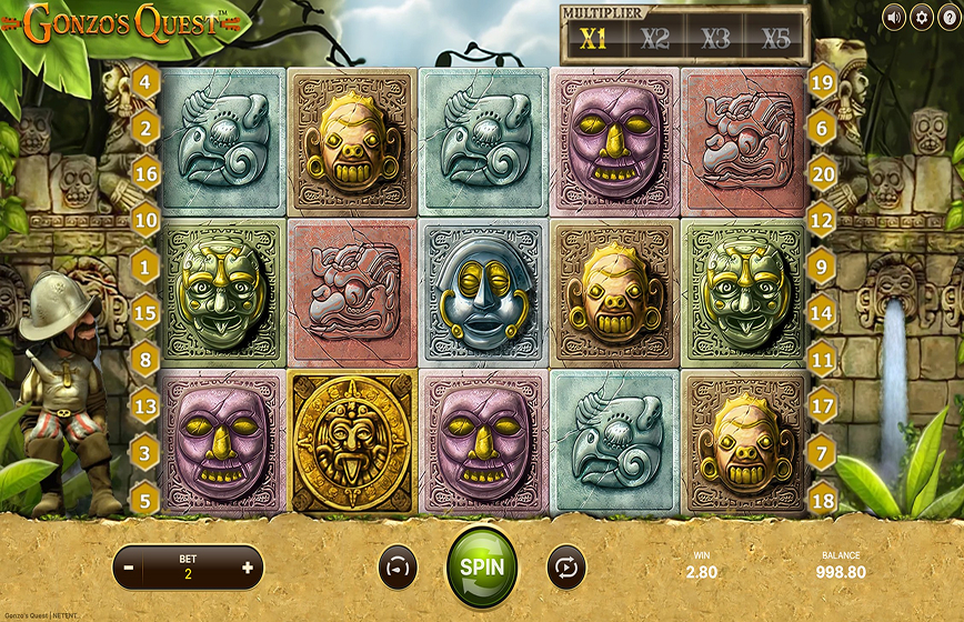 Gonzo's Quest Slot Review and Demo Play