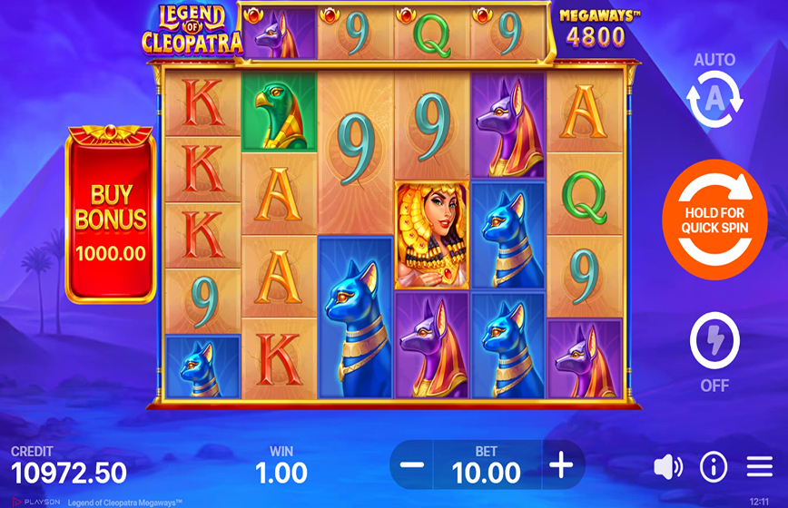 Legend Of Cleopatra Megaways Slot Review and Demo Play