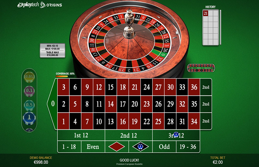 Premium European Roulette Slot Review and Demo Play