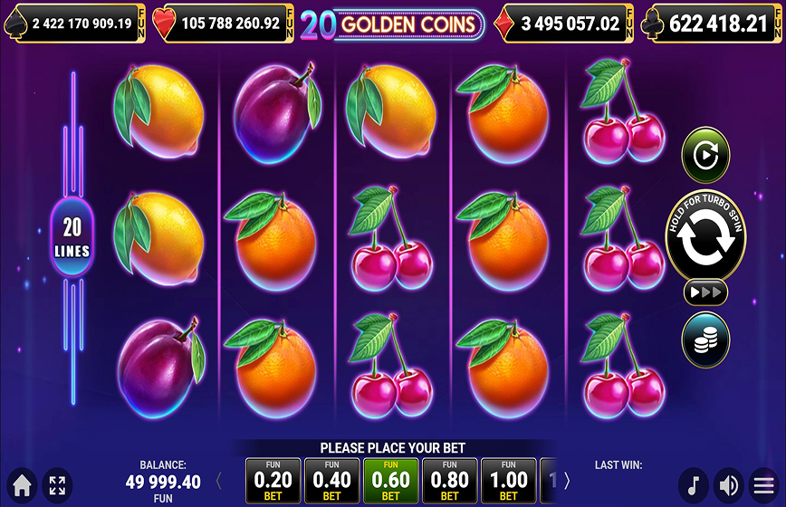 20 Golden Coins Slot Review and Demo Play