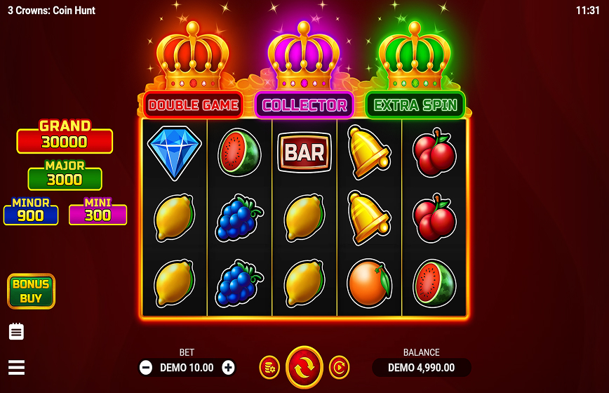 3 Crowns: Coin Hunt Slot Review and Demo Play