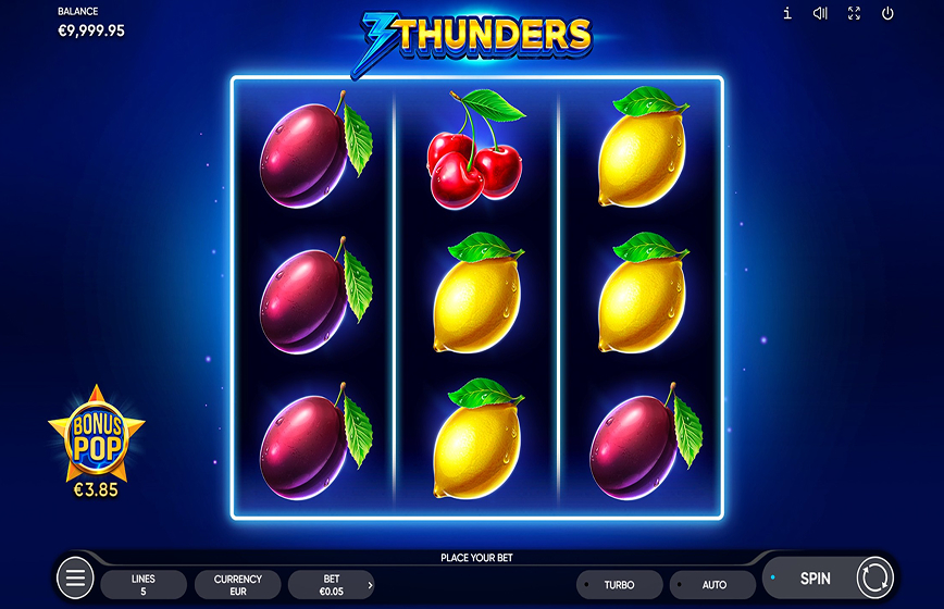 3 Thunders Slot Review and Demo Play
