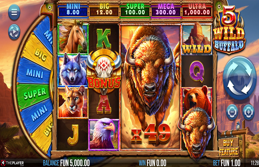 5 Wild Buffalo Slot Review and Demo Play