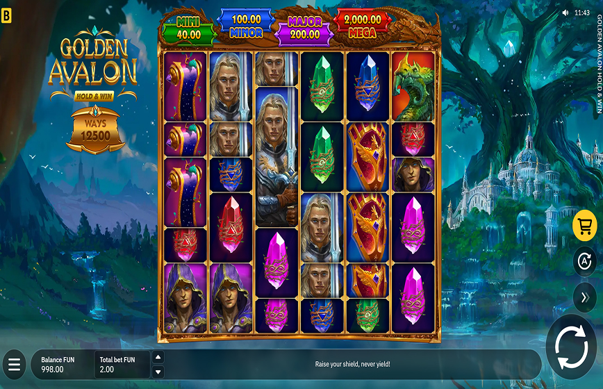 Golden Avalon Hold And Win Slot Review and Demo Play