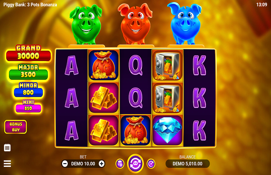 Piggy Bank: 3 Pots Bonanza Slot Review and Demo Play