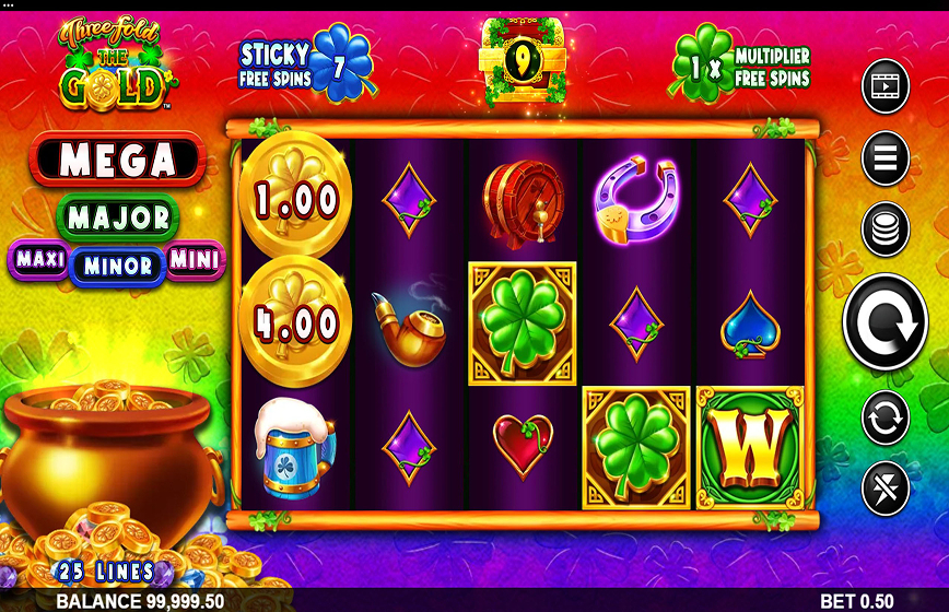Threefold The Gold Slot Review and Demo Play