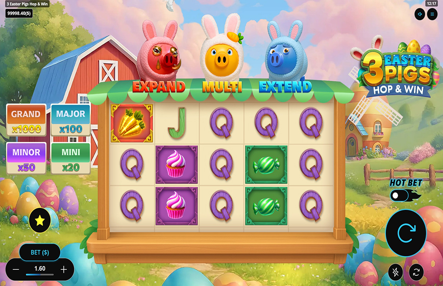 3 Easter Pigs Hop And Win Slot Review and Demo Play