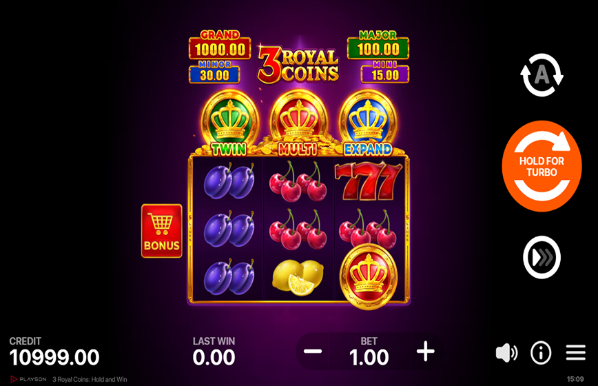 3 Royal Coins: Hold And Win Slot Review and Demo Play