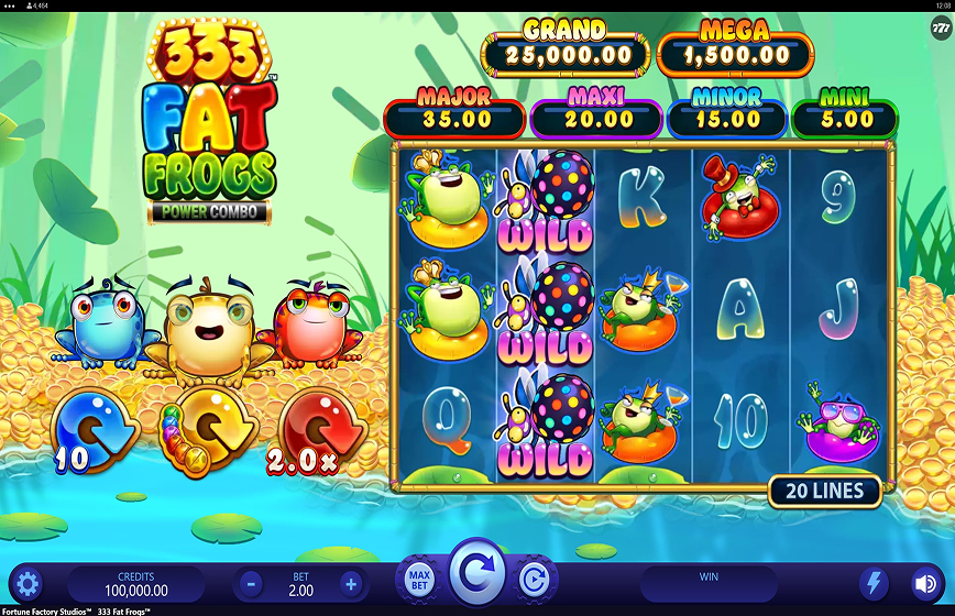333 Fat Frogs Vice Slot Review and Demo Play