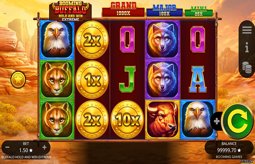Buffalo Hold And Win Extreme Slot Review and Demo Play