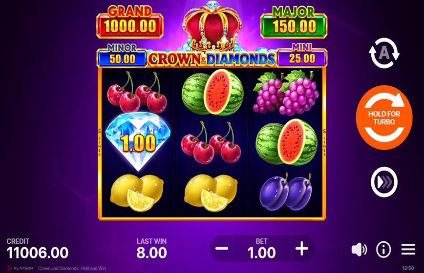 Crown & Diamonds: Hold And Win Slot Review and Demo Play