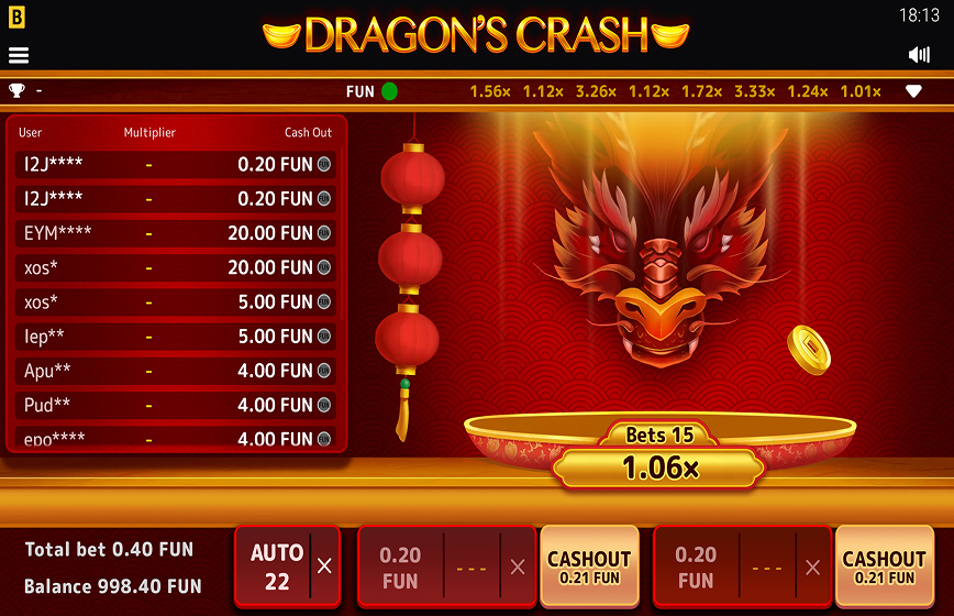 Dragon's Crash Slot Review and Demo Play